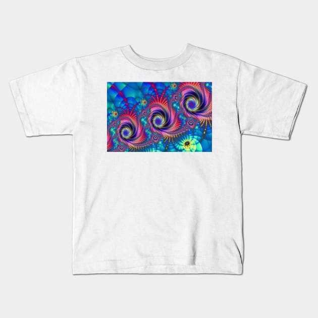 Stylized Roses Abstract Kids T-Shirt by pinkal